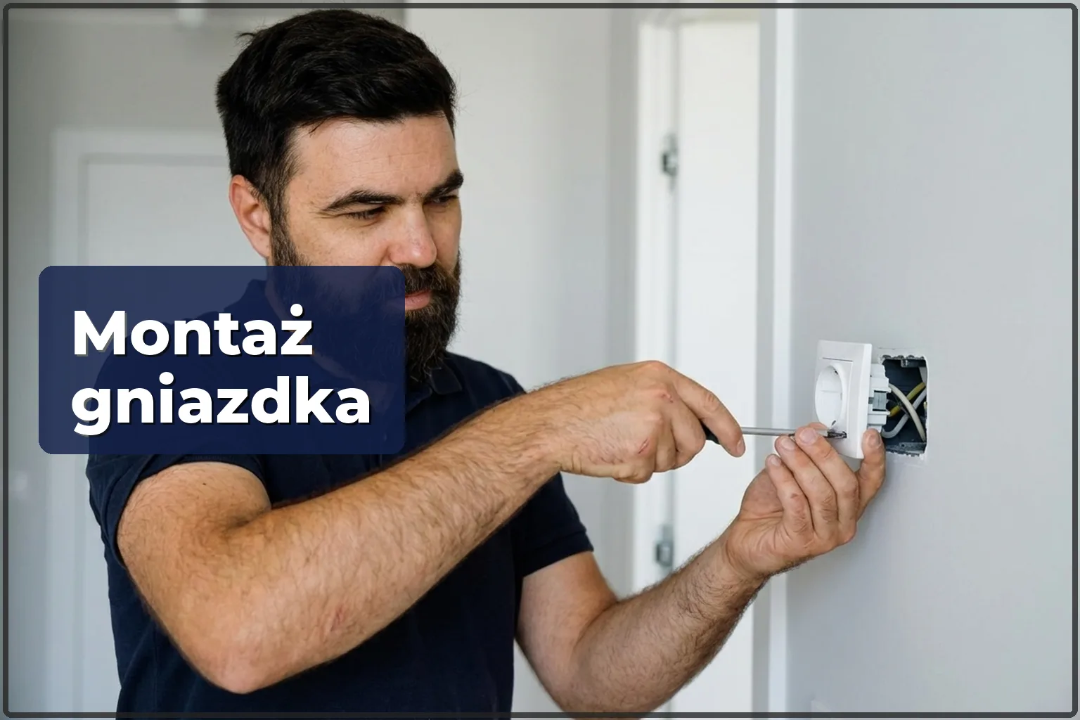 Montaż gniazdka elektrycznego w Warszawie — instalacja nowego punktu zasilania — HandyMan24 Warszawa