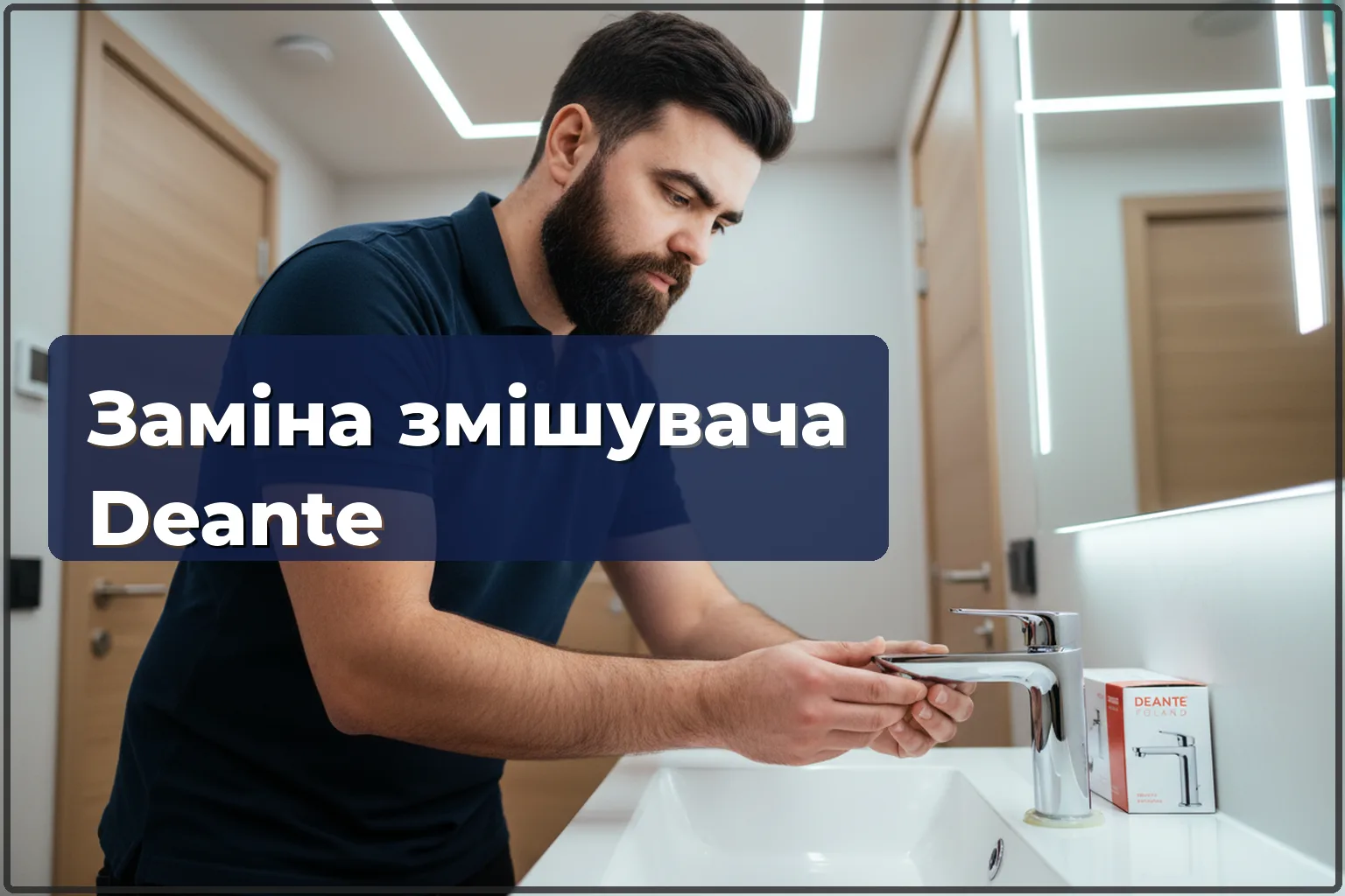 Заміна змішувача Deante у Варшаві: Arnika, Boro, польська якість PVD