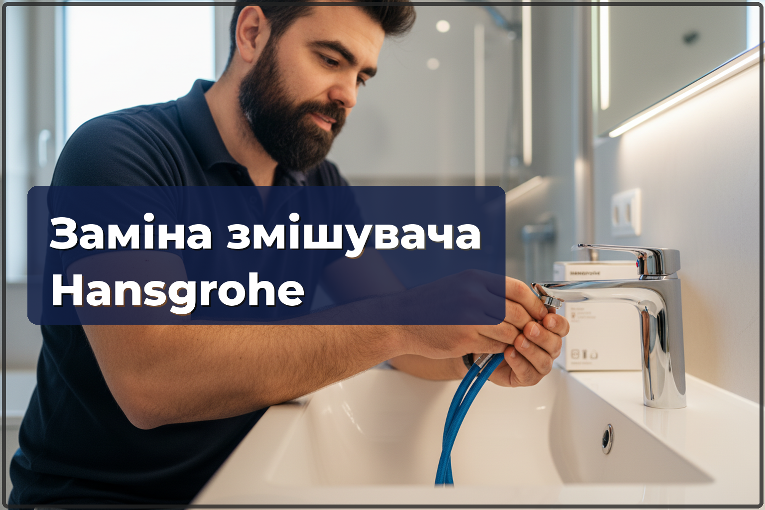 Заміна змішувача Hansgrohe у Варшаві — AirPower, картриджі та моделі