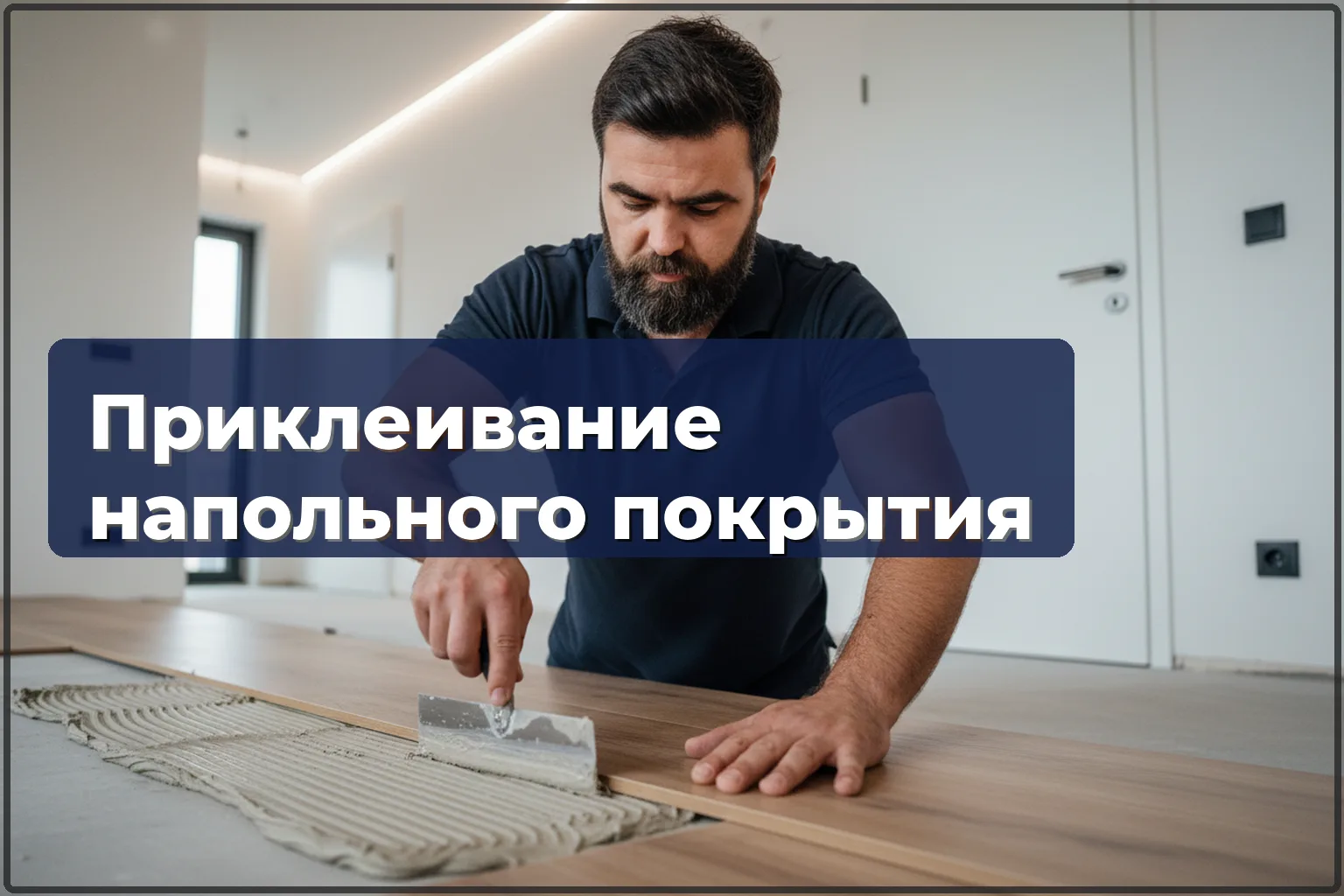 Укладка напольного покрытия на клей в Варшаве: без скрипа