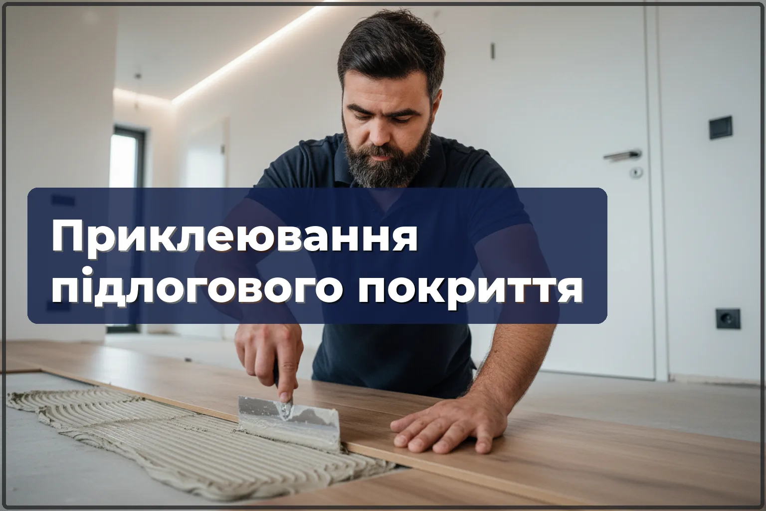 Укладання підлогового покриття на клей у Варшаві: ціна і порядок робіт