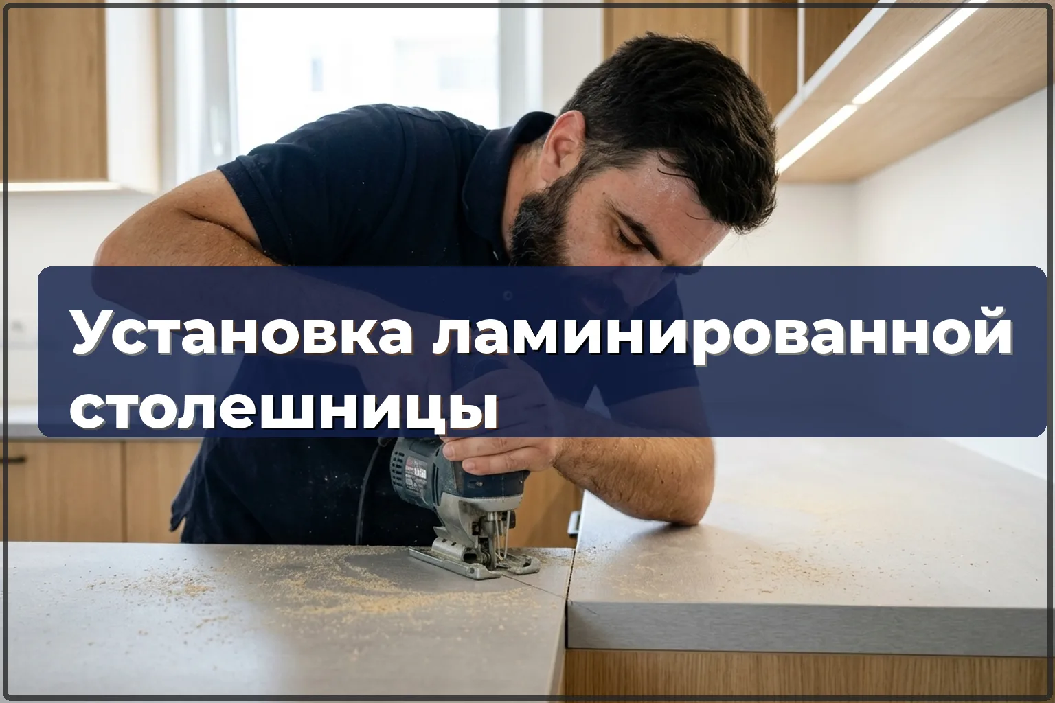 Монтаж ламинированной столешницы в Варшаве