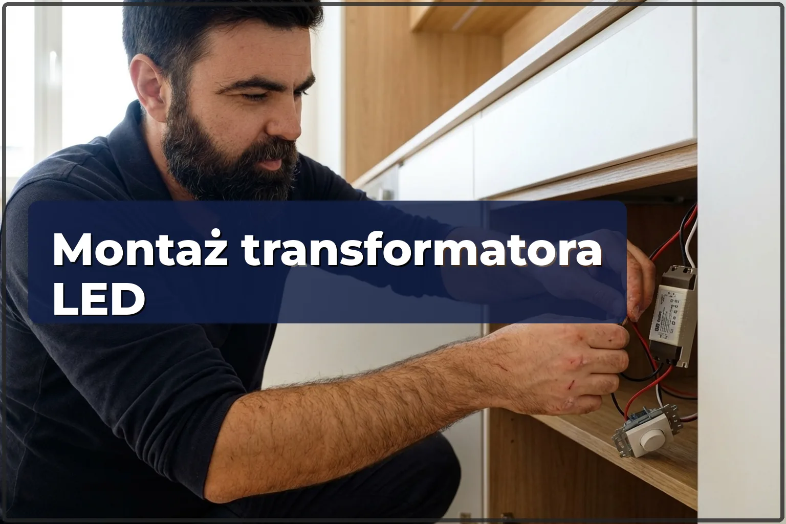 Montaż transformatora LED w Warszawie: podłączenie zasilacza