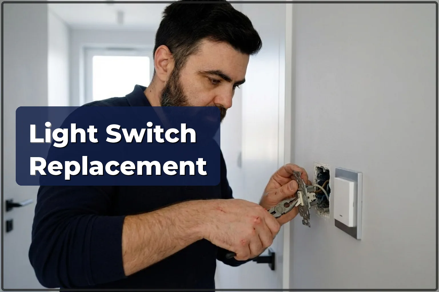 Light switch replacement in Warsaw: when to replace, cost