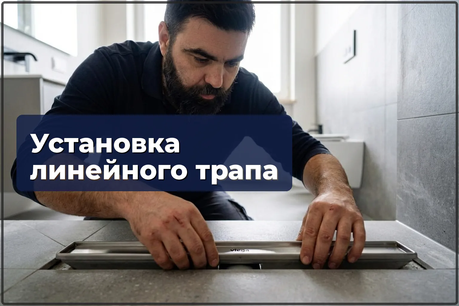 Монтаж линейного трапа в Варшаве — установка душевого слива в пол