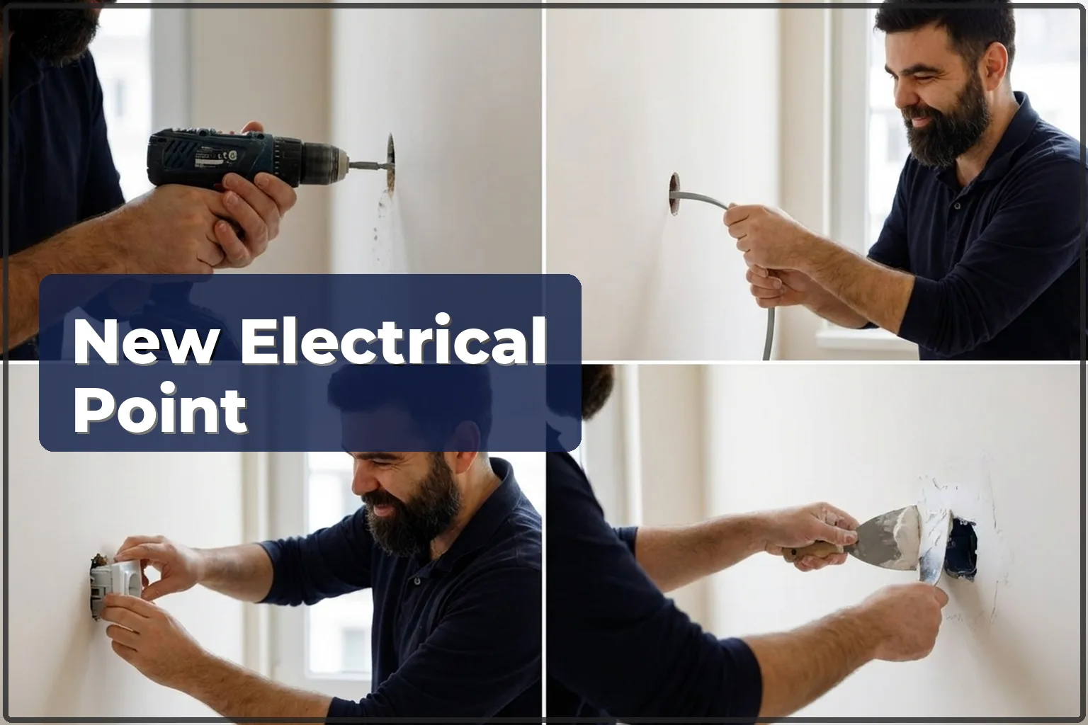 New electrical point in Warsaw: a socket or switch where you need it