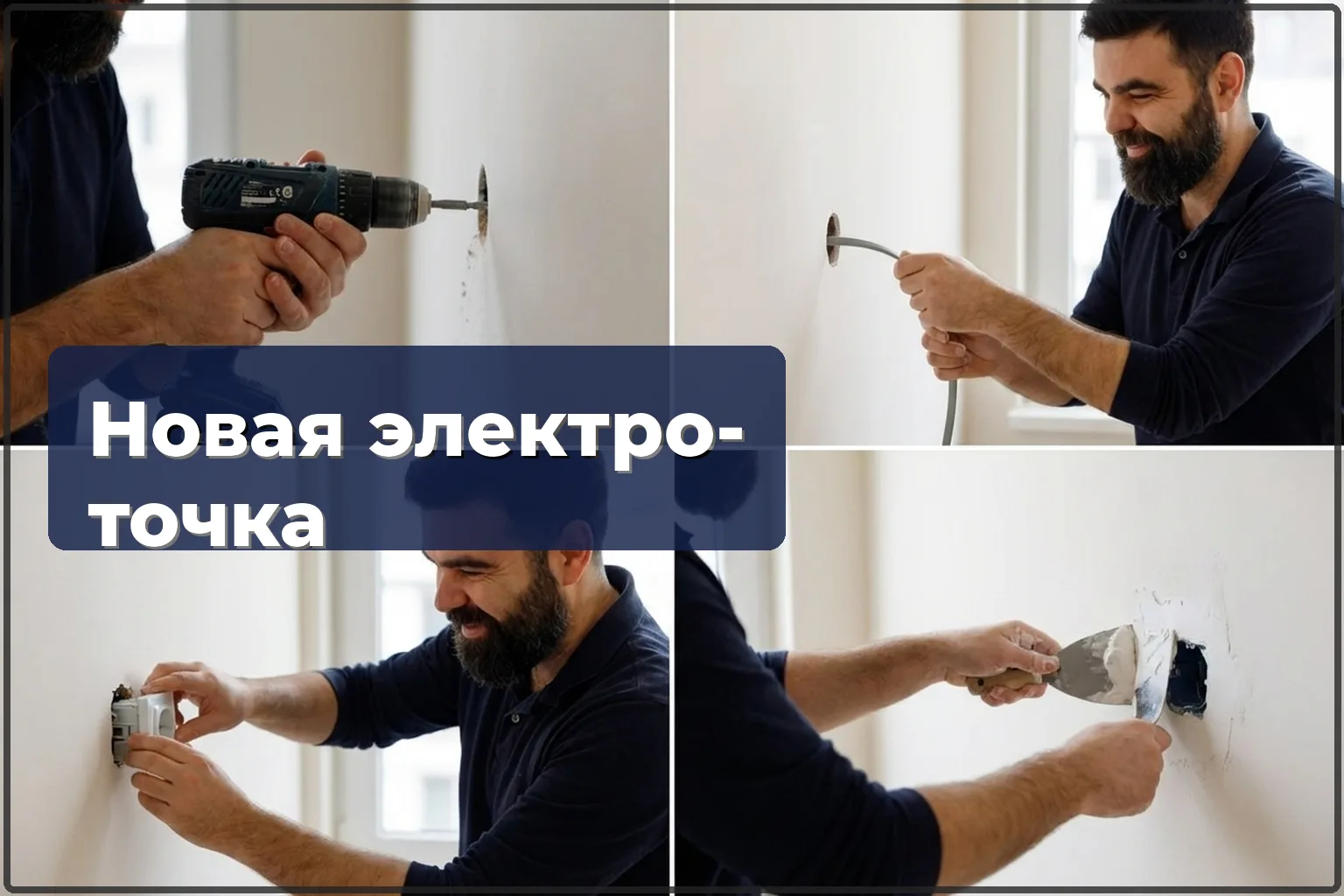 Устройство электрической точки в Варшаве — новая розетка или выключатель там, где нужно