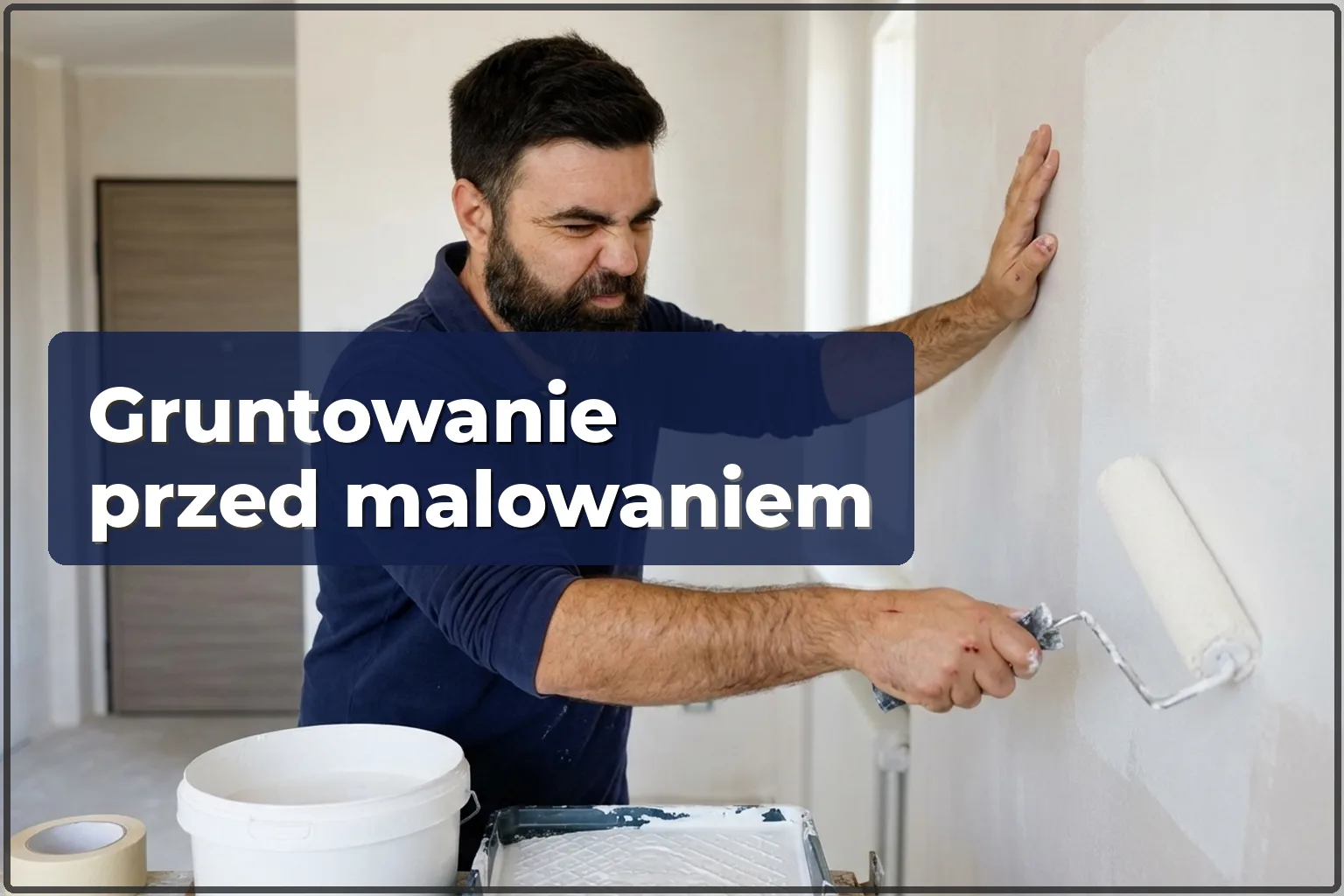 Gruntowanie ścian i sufitów przed malowaniem w Warszawie