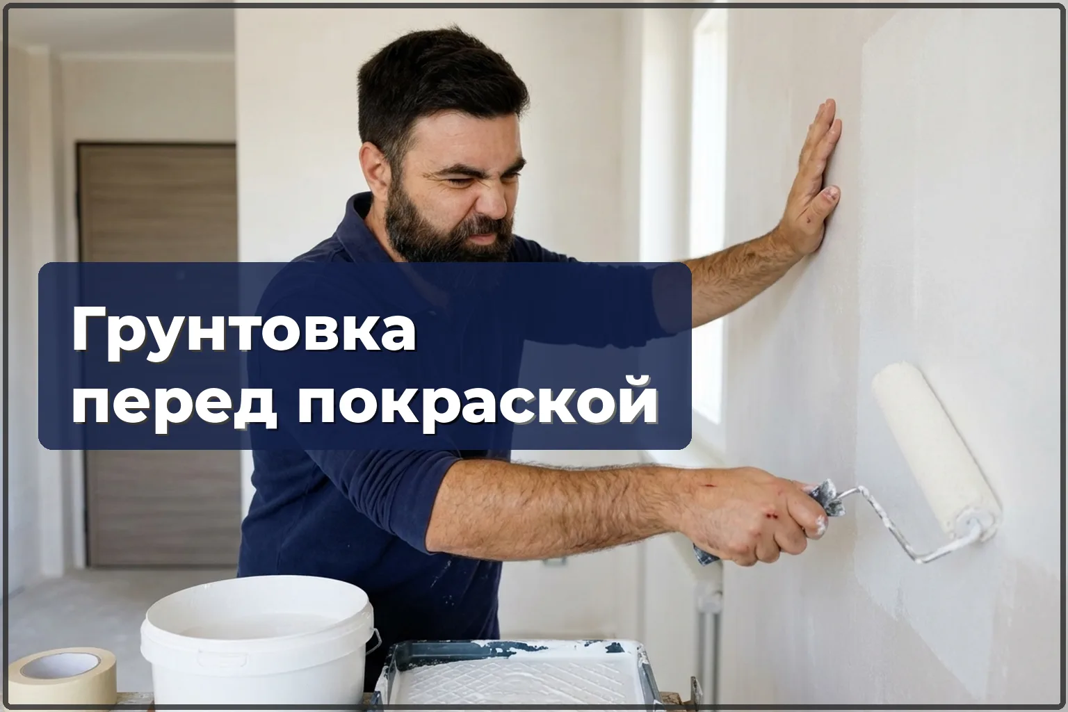 Грунтовка стен и потолков перед покраской в Варшаве
