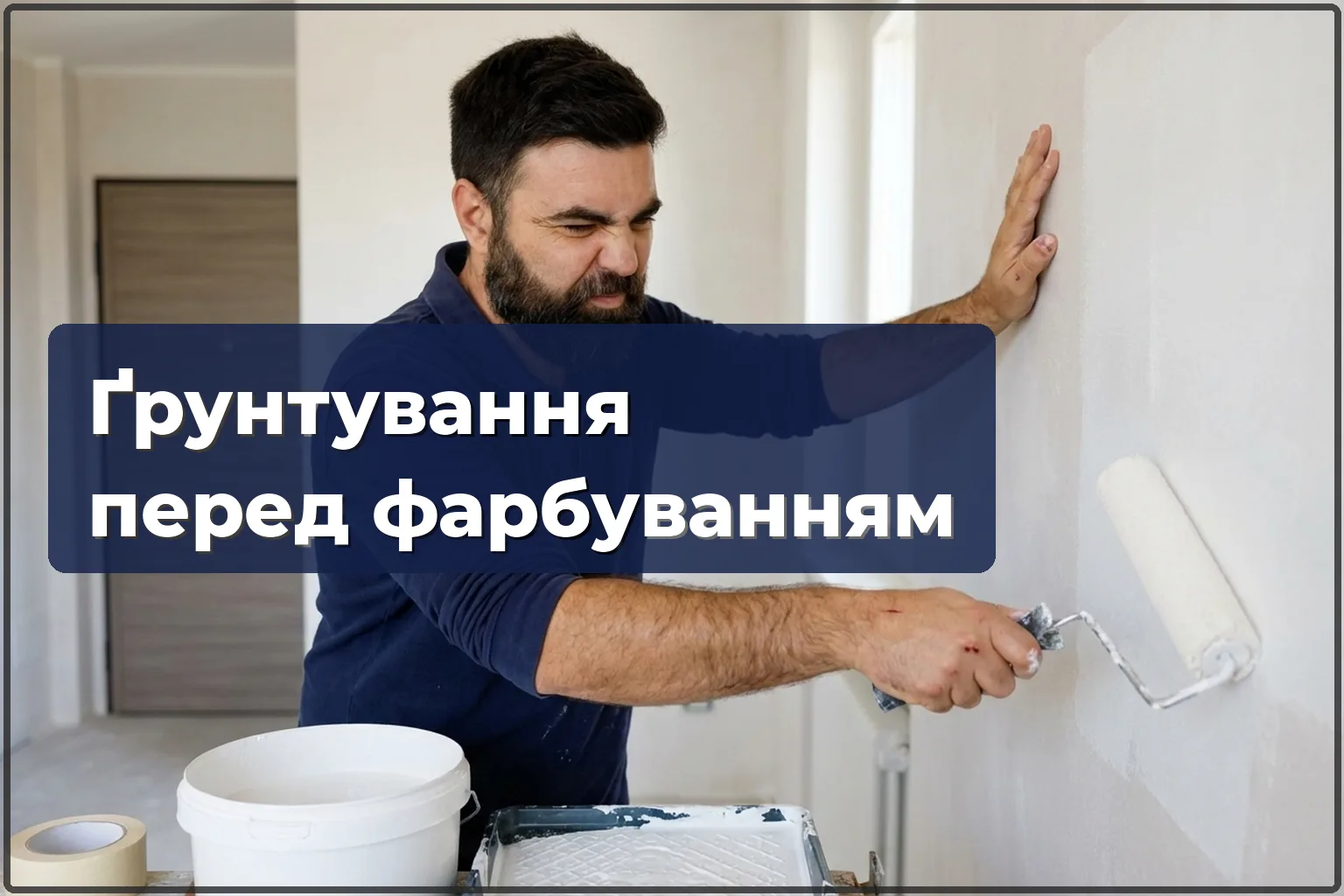 Ґрунтування стін та стелі перед фарбуванням у Варшаві