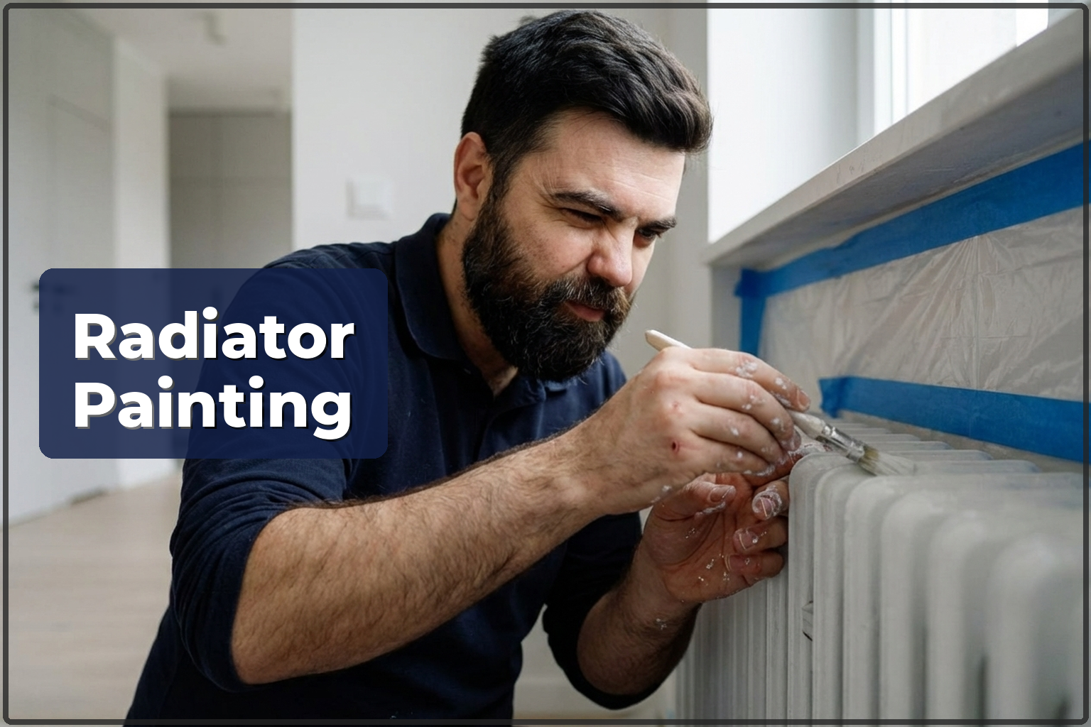 Radiator painting in Warsaw — refreshing heaters without removal