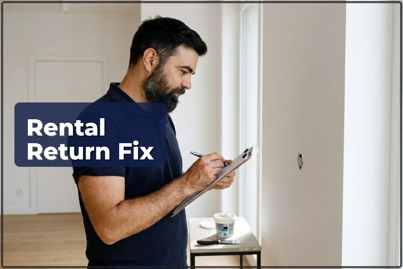 Minor repairs before returning a rental: what a handyman can fix