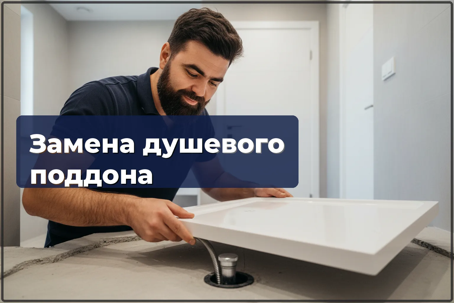 Замена душевого поддона в Варшаве – демонтаж старого и установка нового