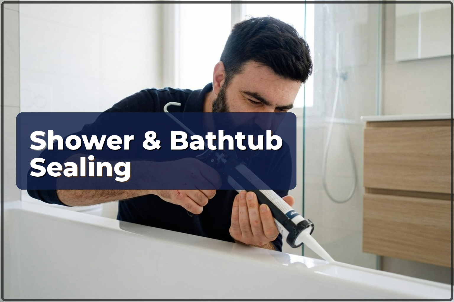 Shower Cabin and Bathtub Sealing in Warsaw — Silicone Replacement and Leak Repair