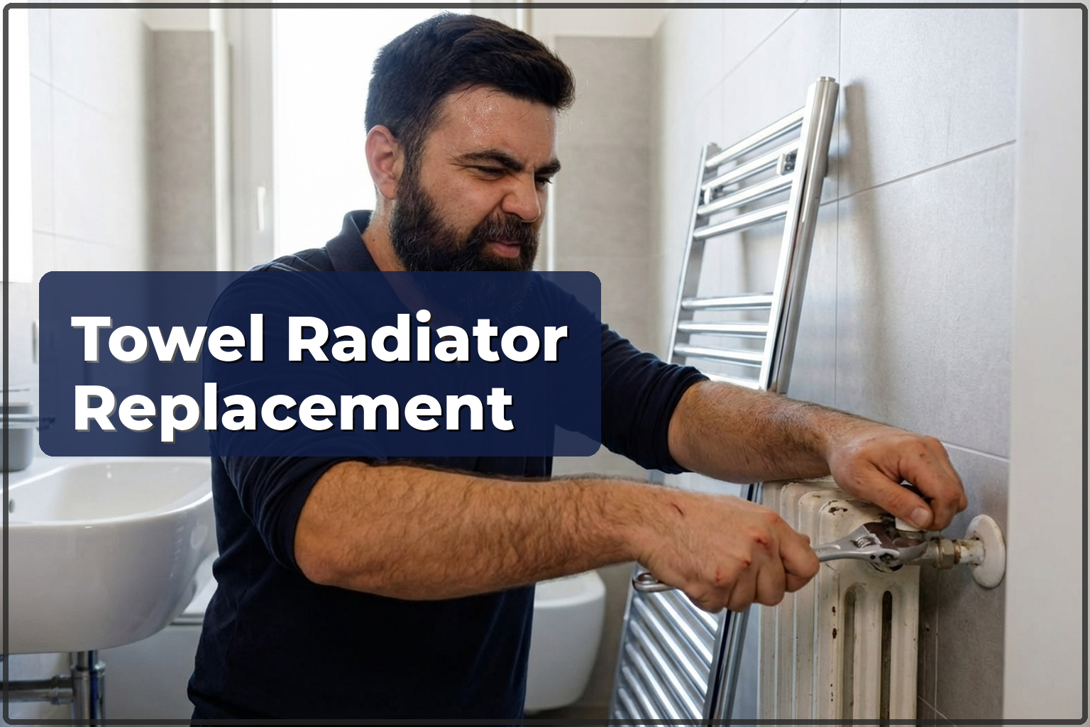 Towel Radiator Replacement in Warsaw — Removal and New Unit Installation