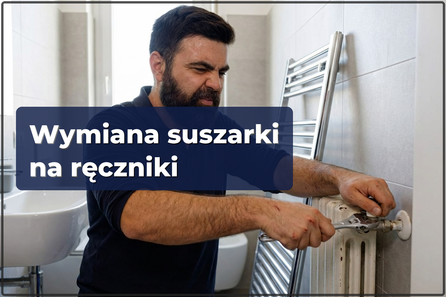 Wymiana grzejnika łazienkowego w Warszawie — demontaż i montaż nowego