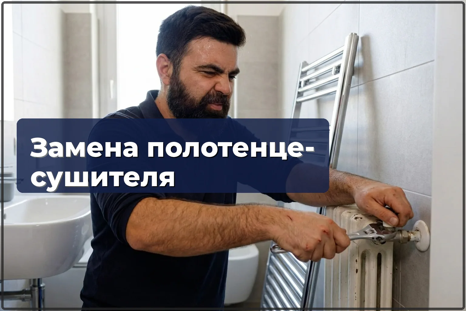 Замена полотенцесушителя в Варшаве — демонтаж старого и установка нового