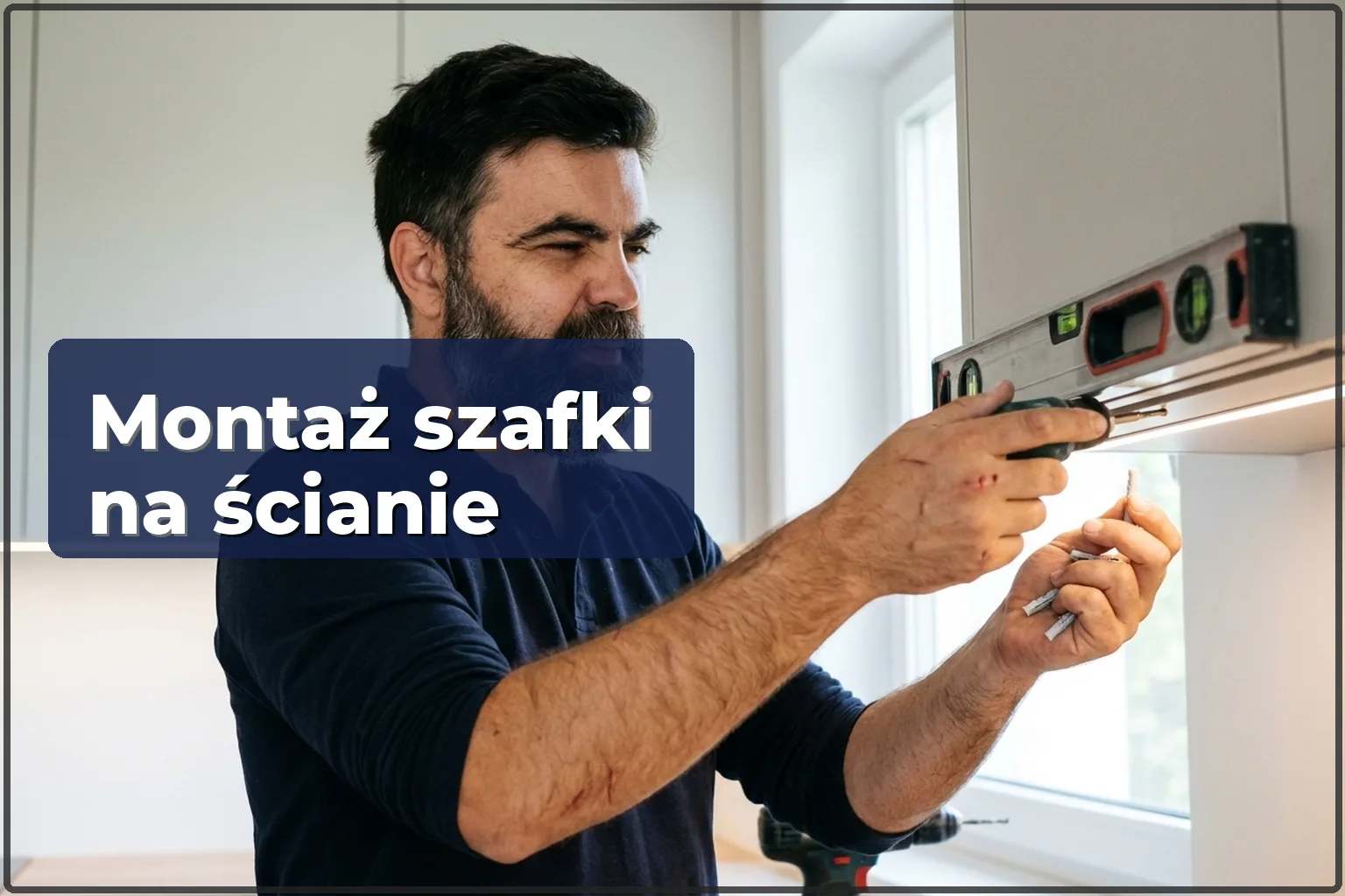 Montaż szafki kuchennej wiszącej w Warszawie