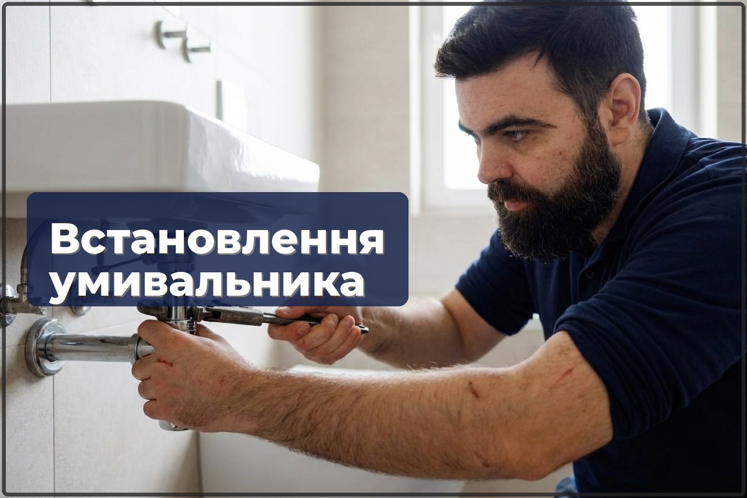 Встановлення умивальника у Варшаві