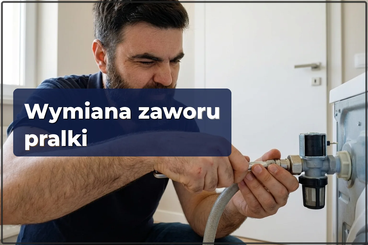Wymiana zaworu dopływu wody pralki w Warszawie