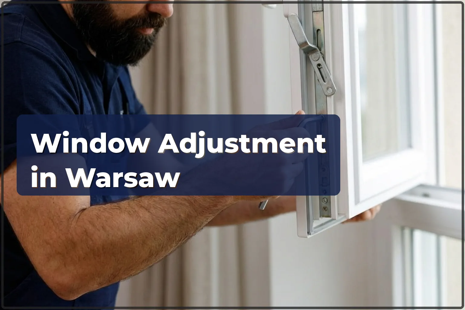 Window Adjustment Services in Warsaw - Professional PVC and Wooden Window Repair — HandyMan24 Warsaw