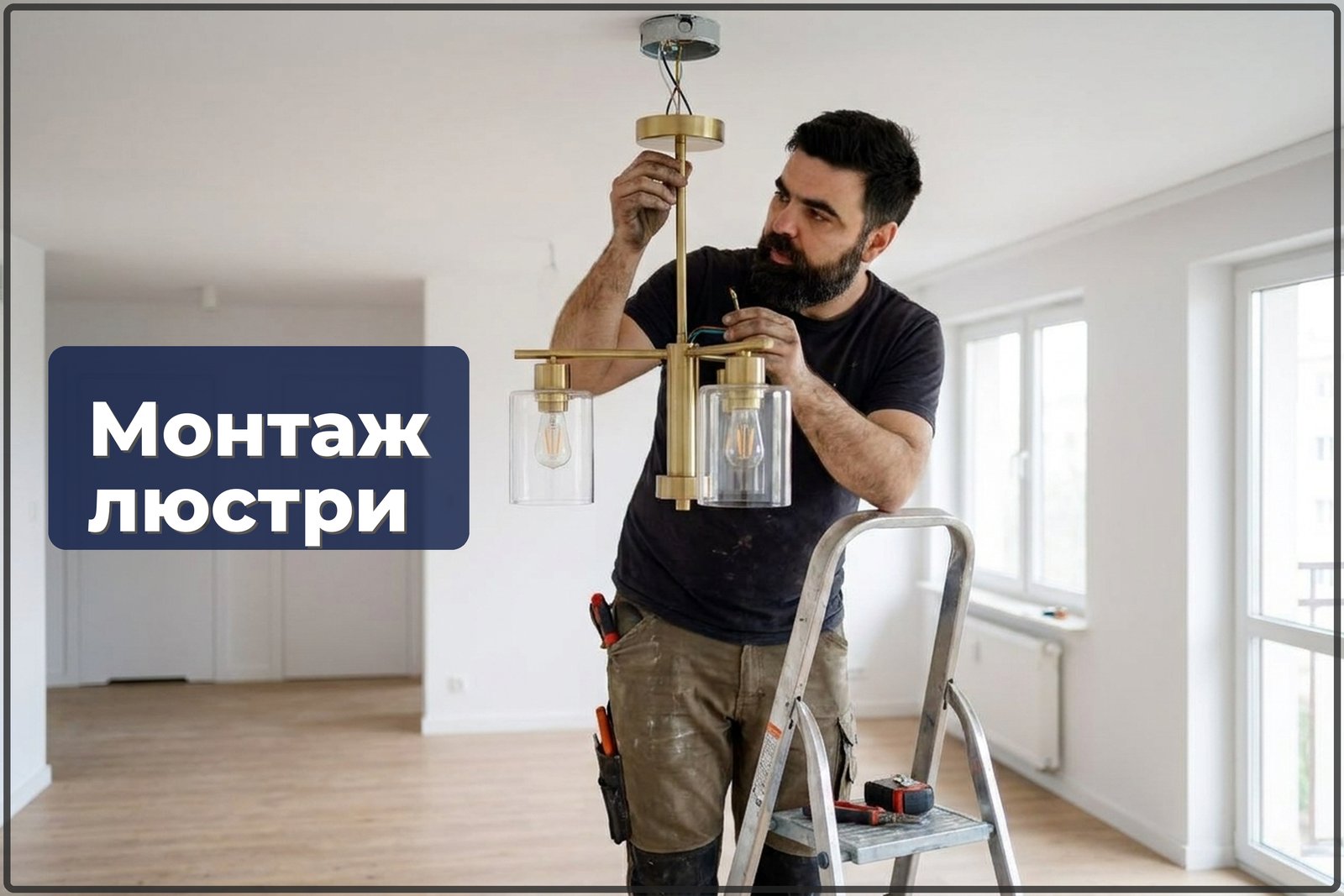 Монтаж люстри Варшава