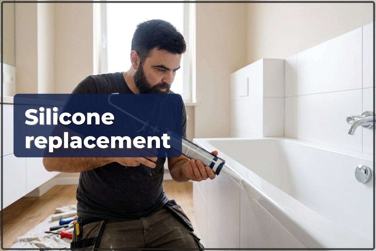 Silicone replacement bathroom Warsaw