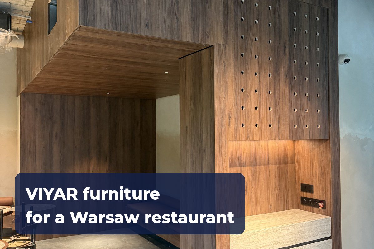 Custom VIYAR furniture for a Warsaw restaurant
