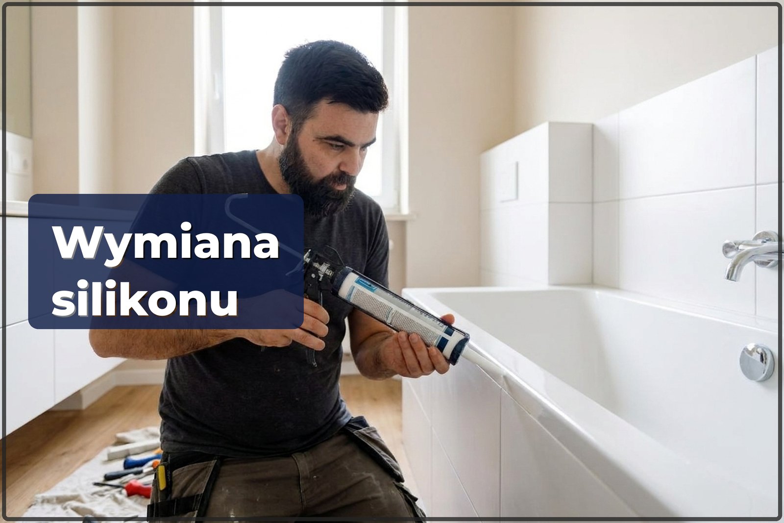Wymiana silikonu w łazience Warszawa