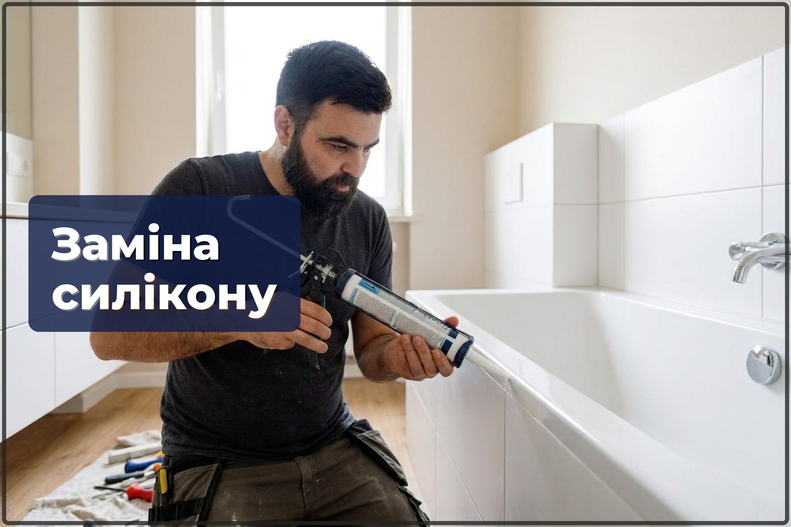 Заміна силікону у ванній Варшава