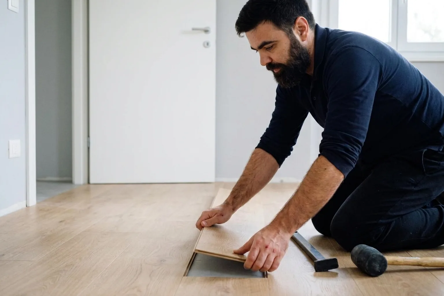 Replacing a single laminate board in the middle of a room