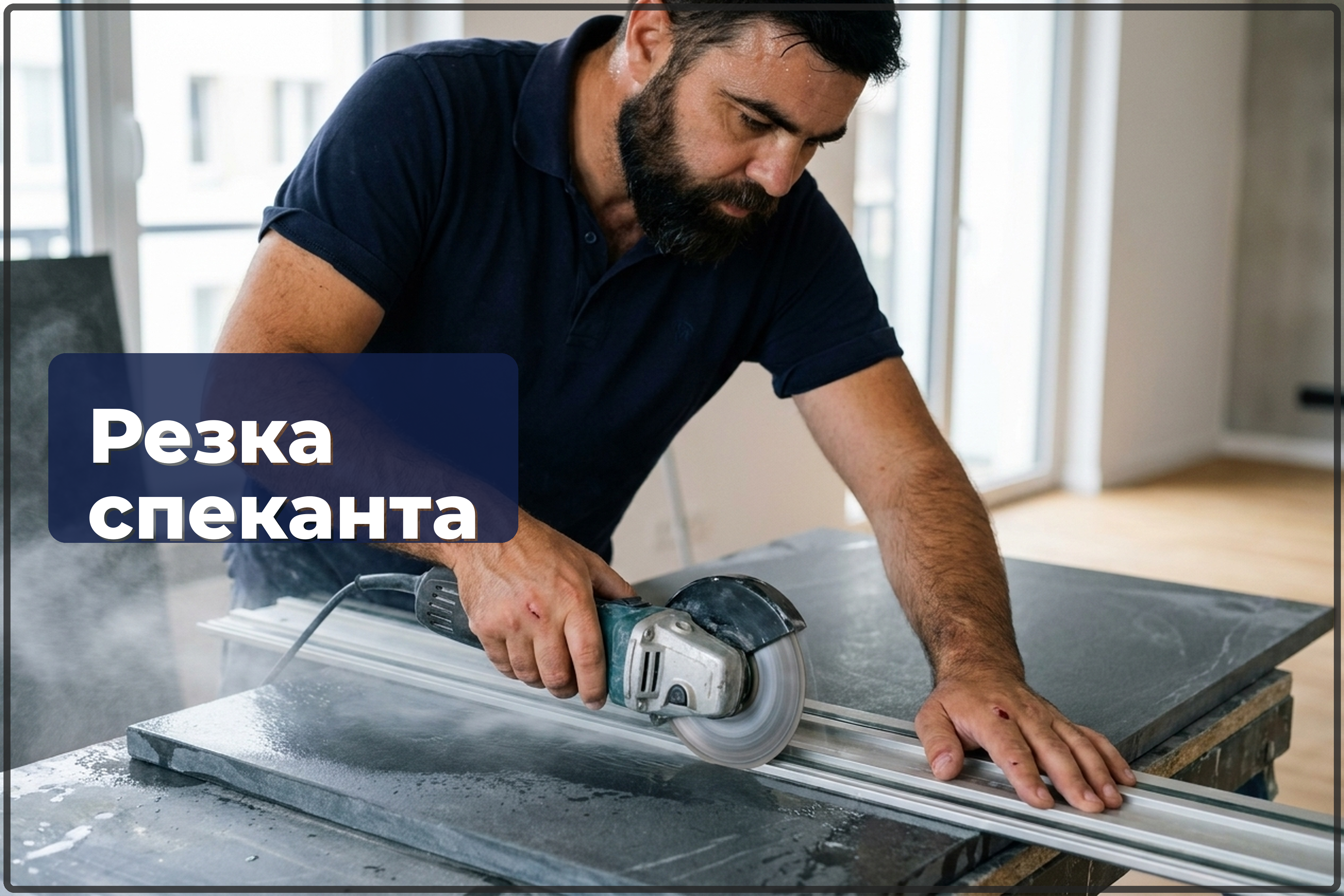 Резка спеканта и керамогранита в размер в Варшаве