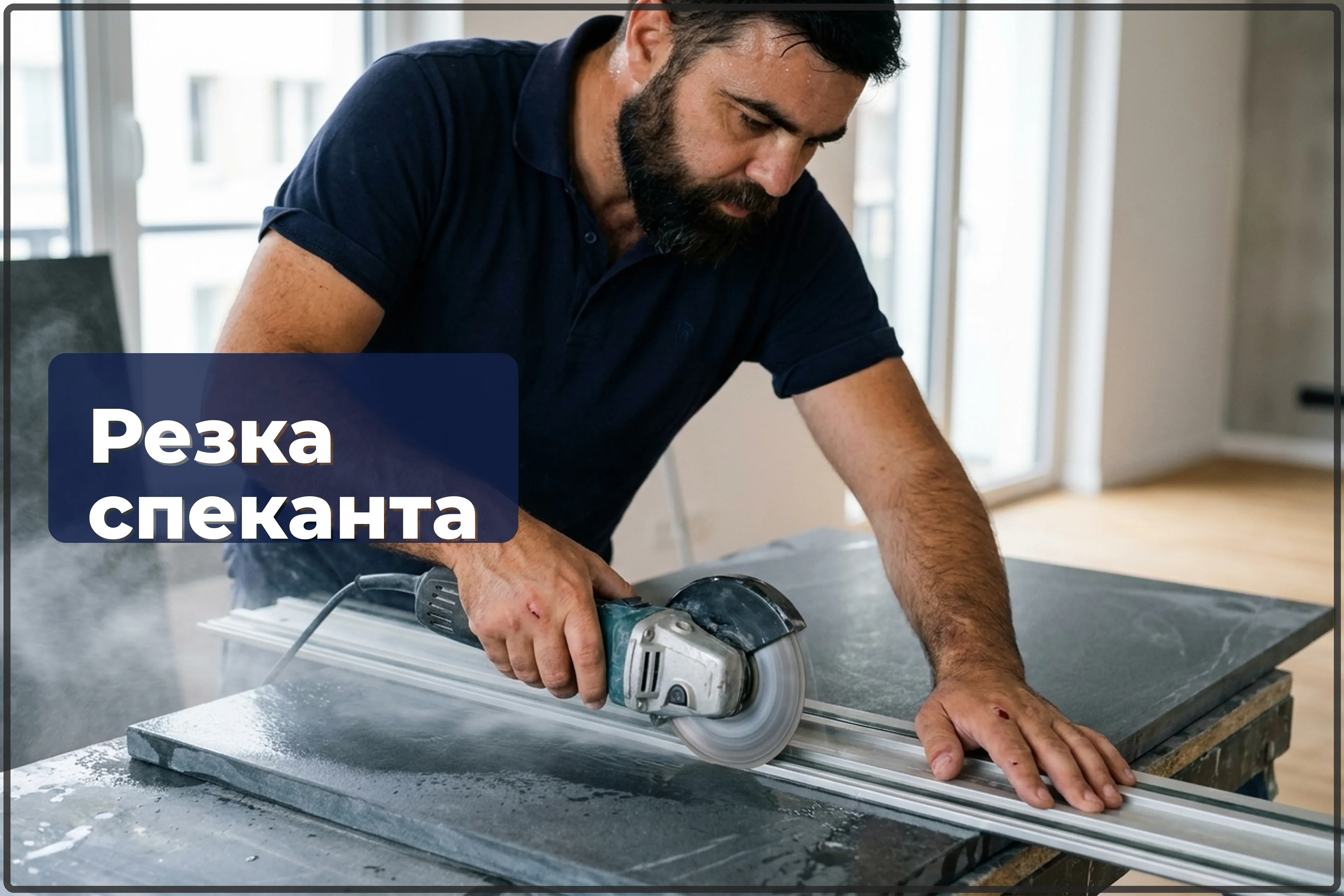Резка спеканта и керамогранита в размер в Варшаве