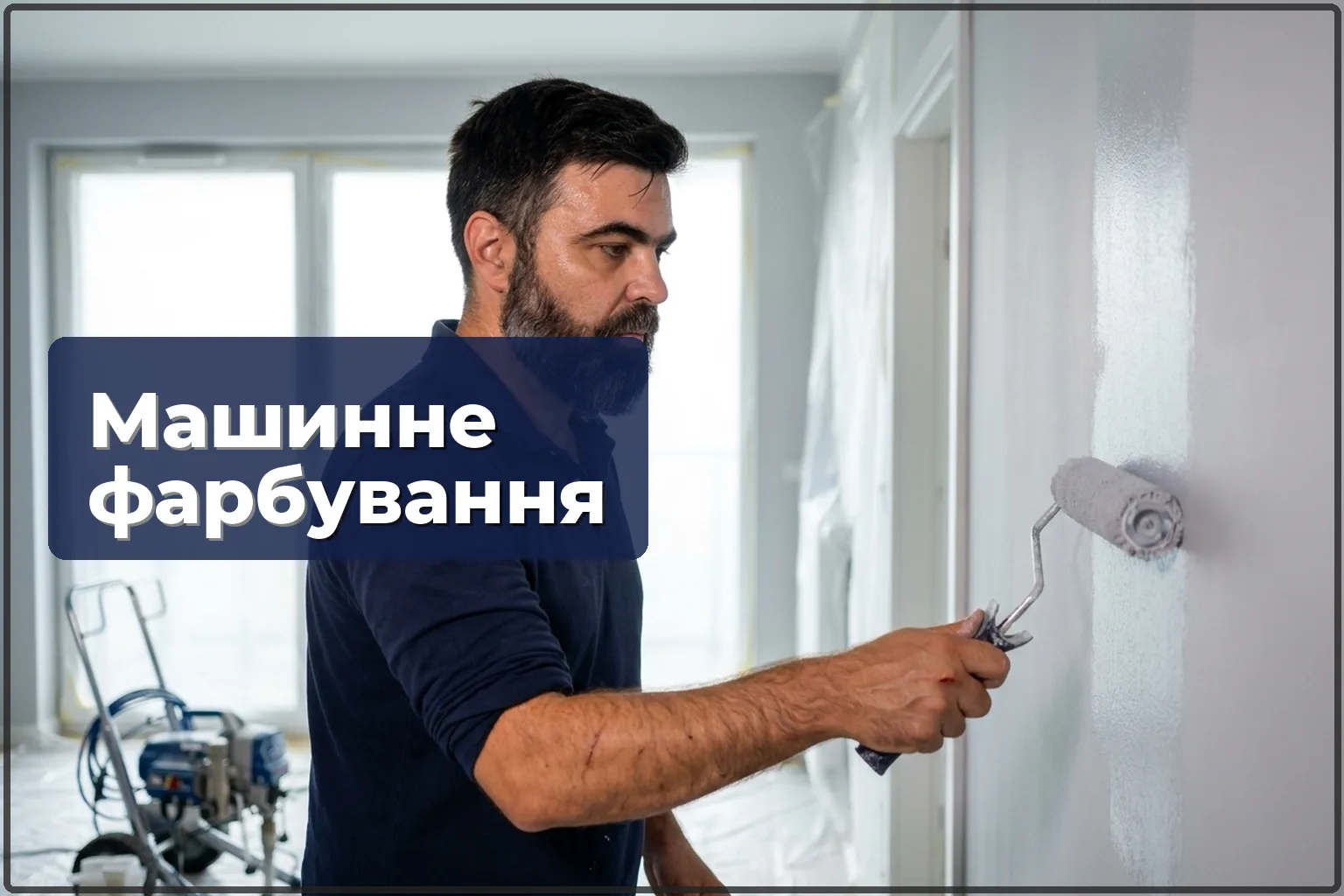 Машинне фарбування квартири у Варшаві — коли вигідне безповітряне розпилення