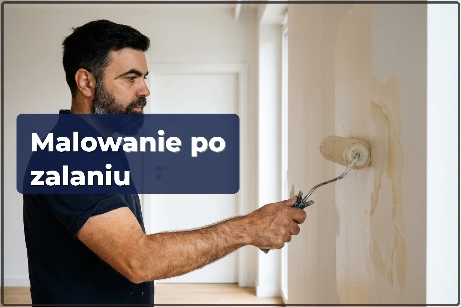 Malowanie mieszkania po zalaniu w Warszawie — zacieki i pleśń