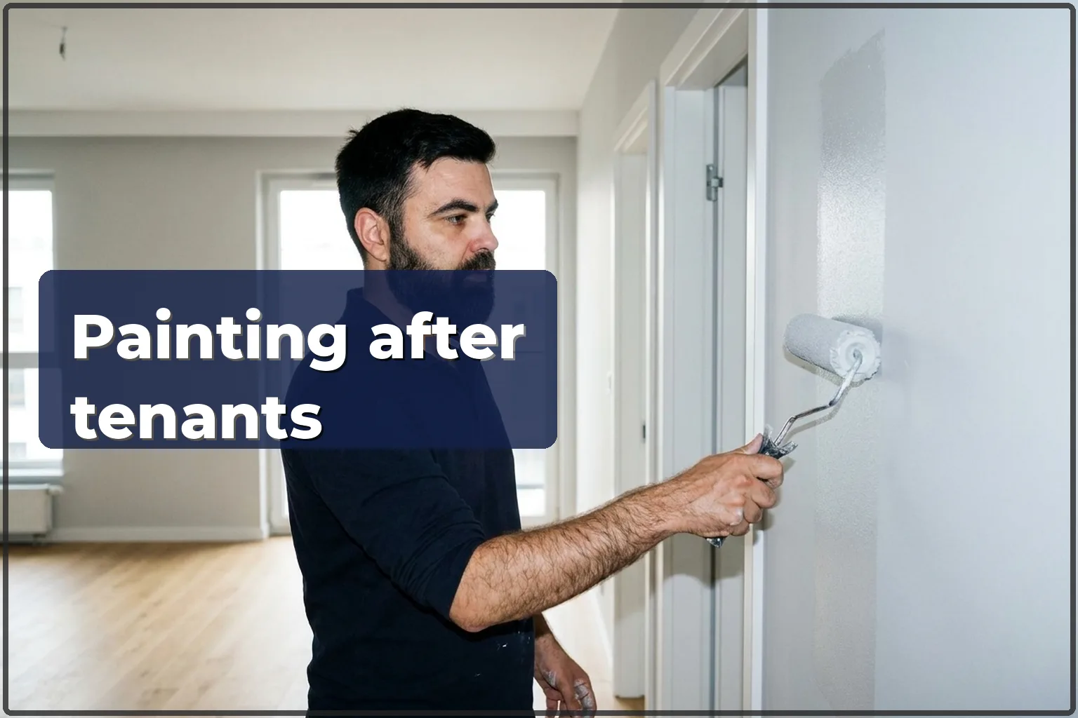 Apartment painting after tenants in Warsaw — ready for a new let