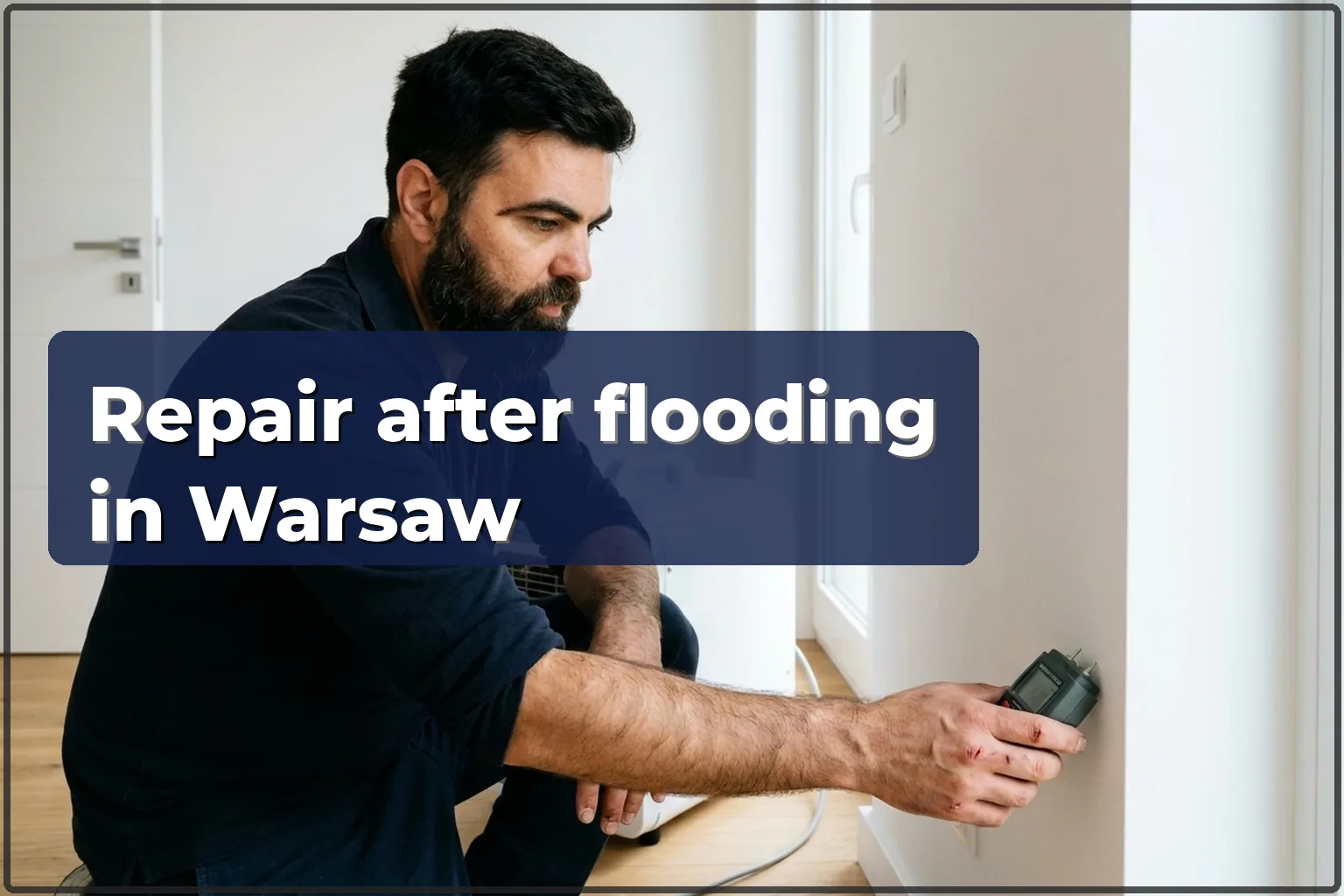 Repair after flooding in a Warsaw apartment — floors, doors and drying