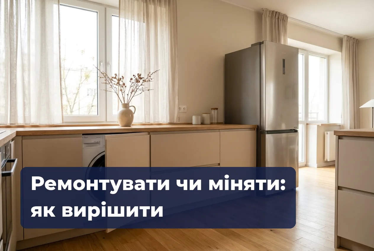 Ремонтувати чи міняти — кухня з вбудованою машиною