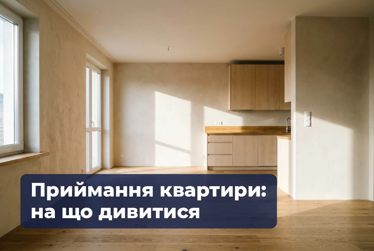 Приймання квартири після ремонту — порожня кімната
