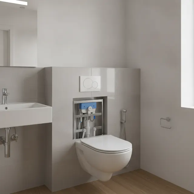 Photo for the request: water is leaking from the concealed toilet frame