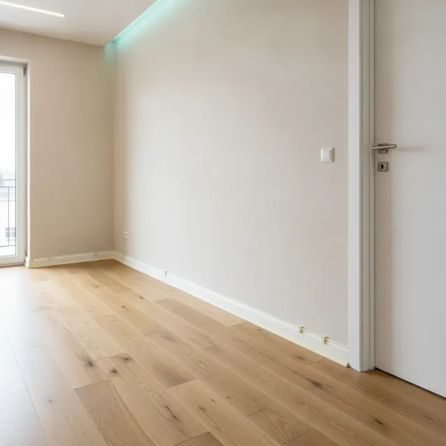 Photo for the request: old plastic skirting boards to remove before painting