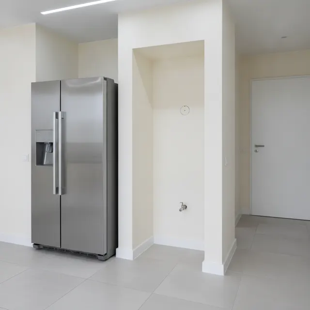 Photo for the request: fridge with ice maker needs connecting to water