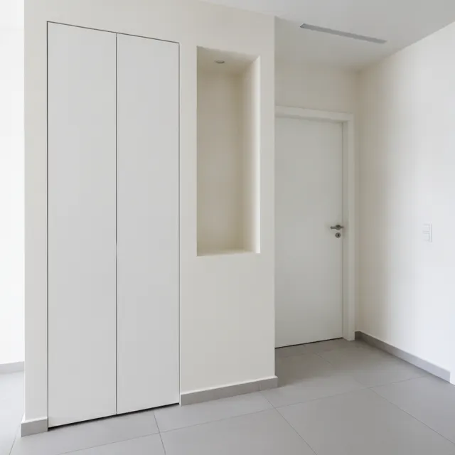Photo for the request: need to fit cabinet into a new alcove