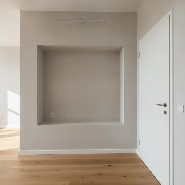 Photo for the request: need measurements of the alcove for a wardrobe
