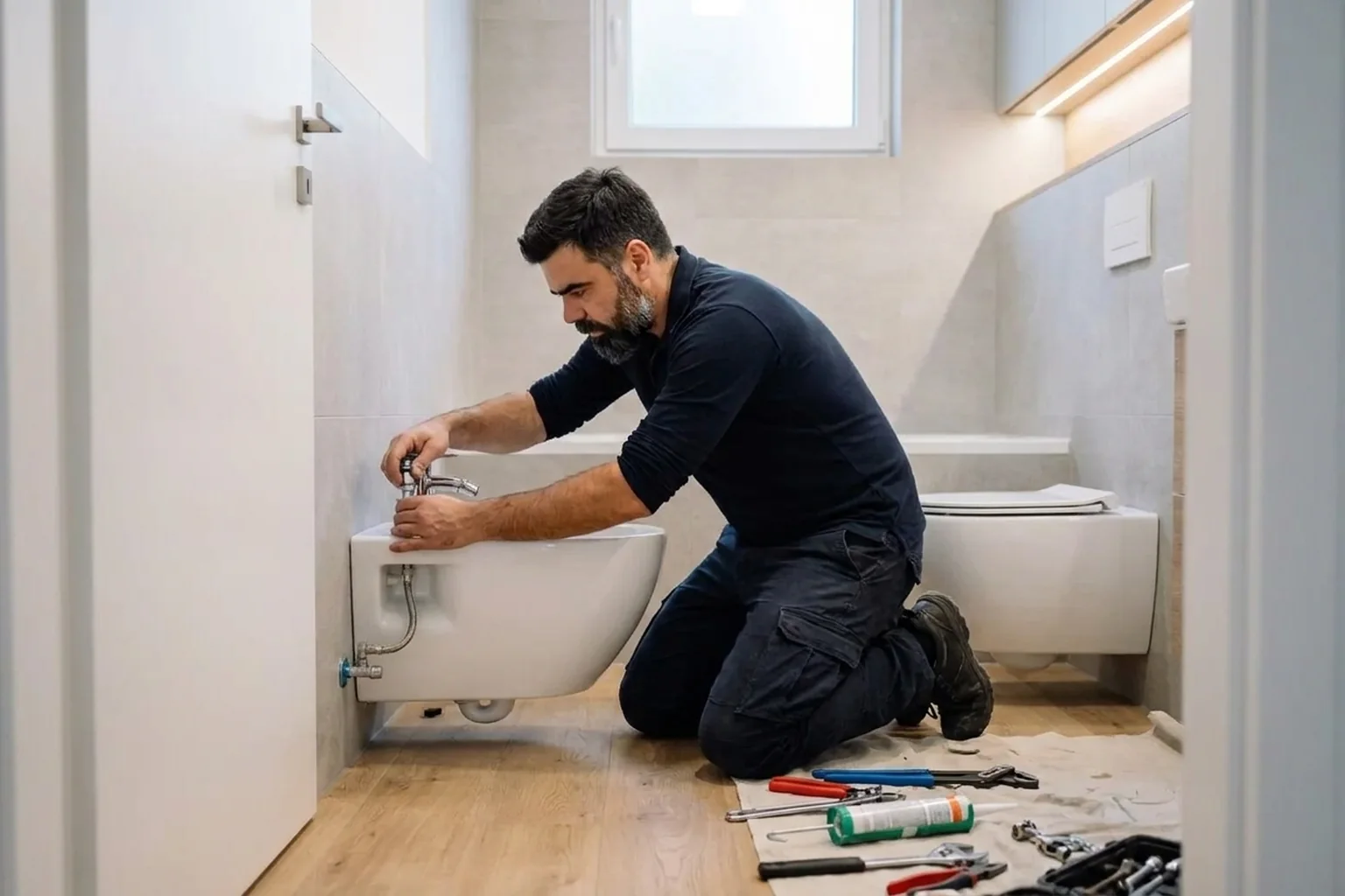 Cersanit Bidet Installation in Warsaw: Fitting a Small Bathroom