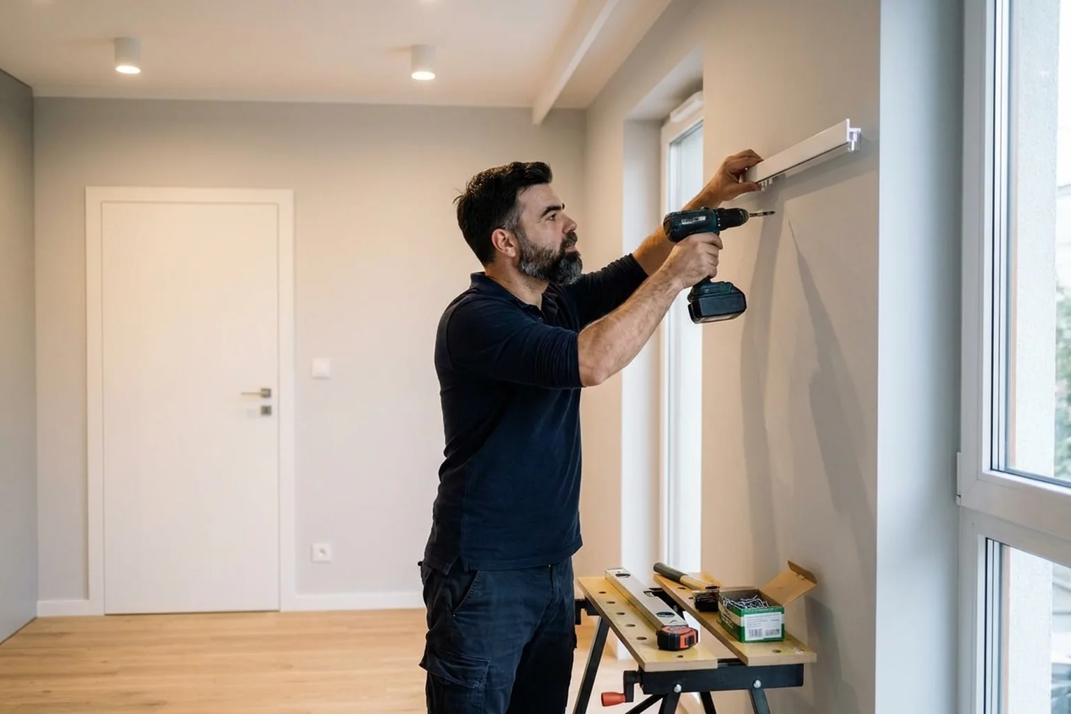 Creativa Curtain Rail Installation in Warsaw: No Visible Joints