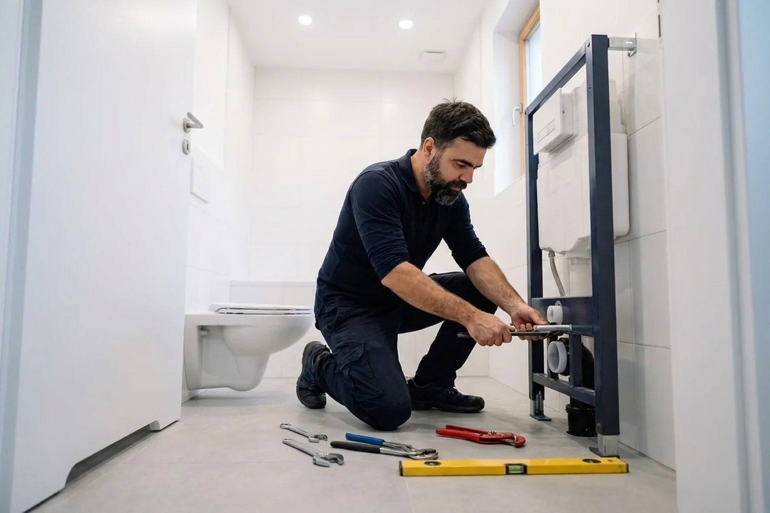 Geberit Toilet Installation in Warsaw: A Frame That Doesn’t Leak