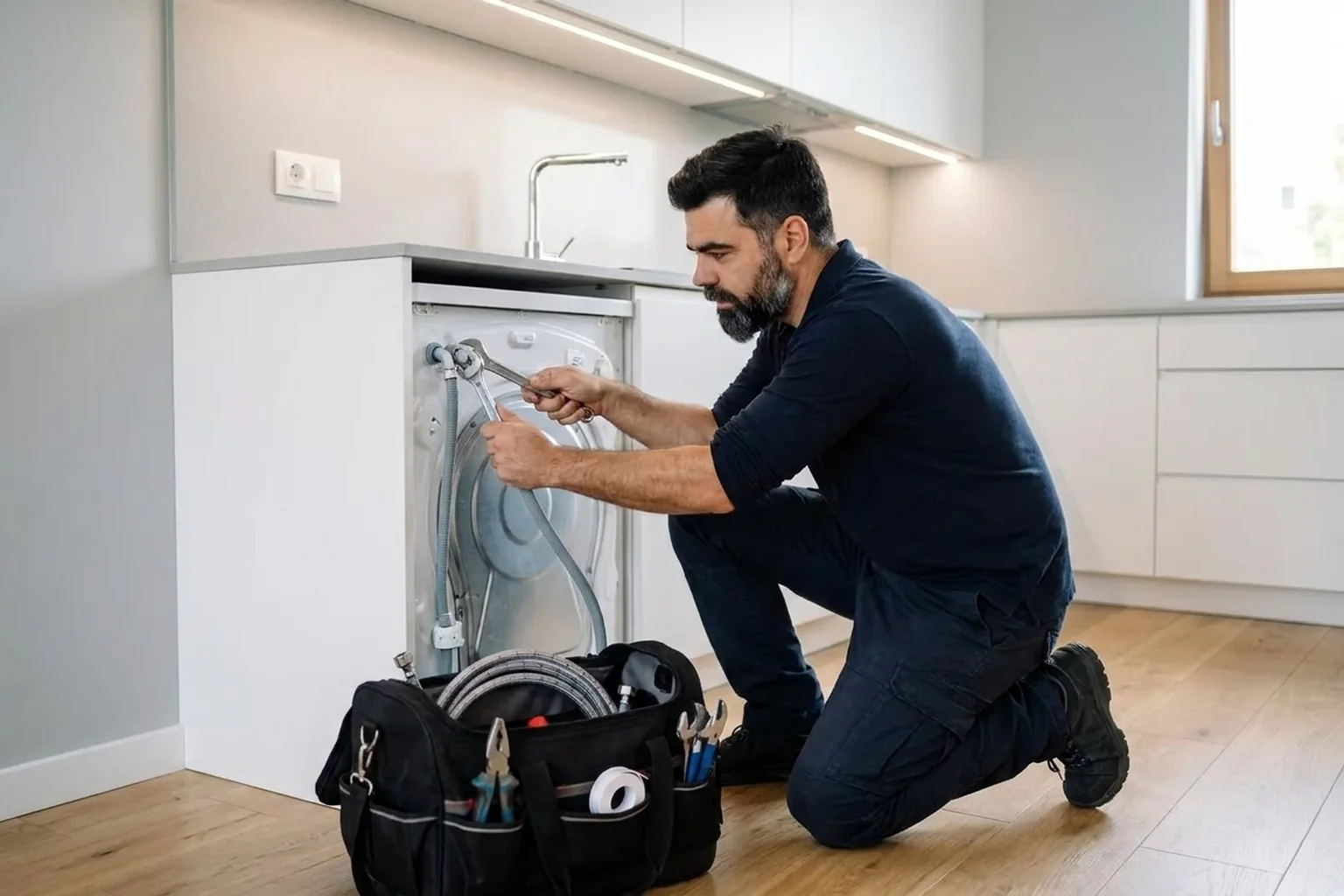 Siemens Washing Machine Connection in Warsaw: Kitchen or Bathroom