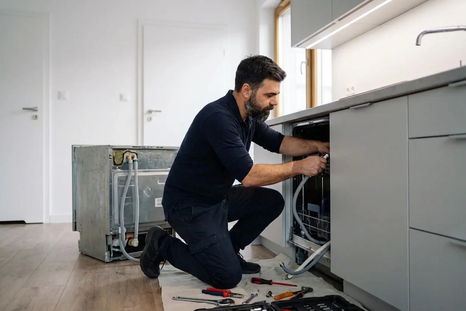 Підключення посудомийки Miele у Варшаві: нова замість старої