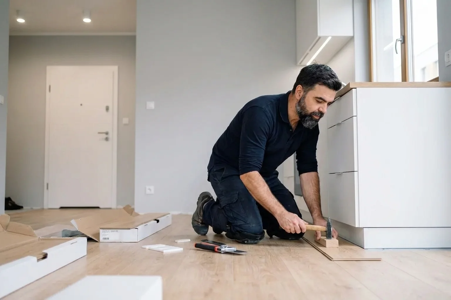 Укладка ламината Quick-Step в Варшаве: пол без щелей и скрипа